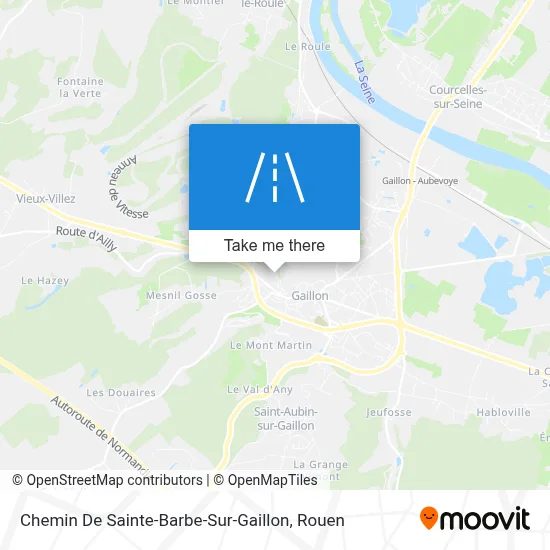 Chemin De Sainte-Barbe-Sur-Gaillon map