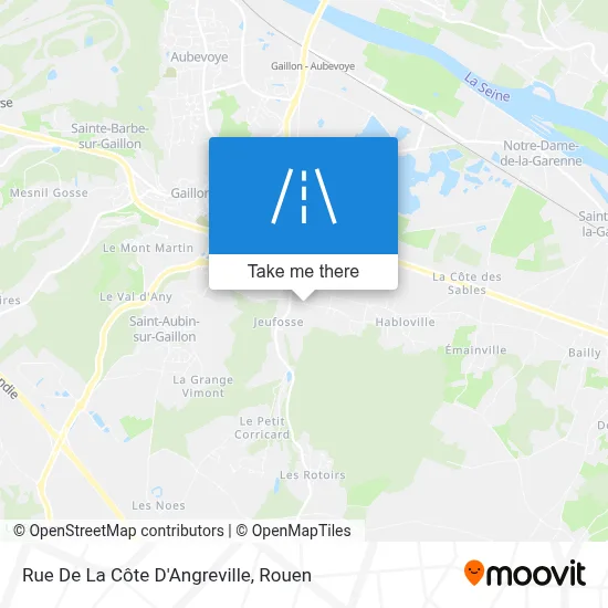 Rue De La Côte D'Angreville map