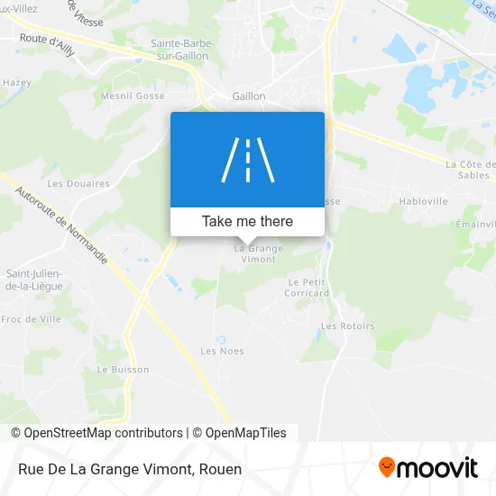 Mapa Rue De La Grange Vimont