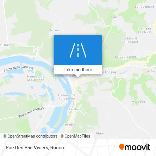 Mapa Rue Des Bas Viviers