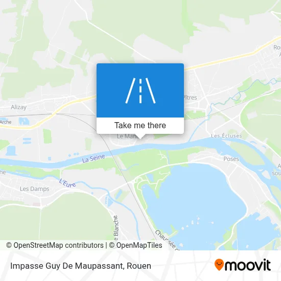 Impasse Guy De Maupassant map