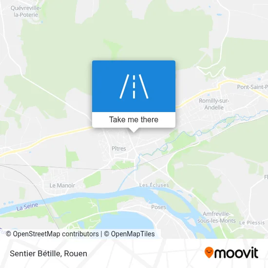 Sentier Bétille map