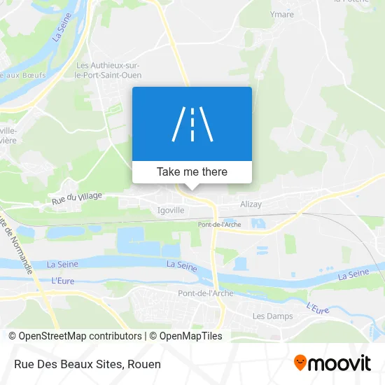 Rue Des Beaux Sites map