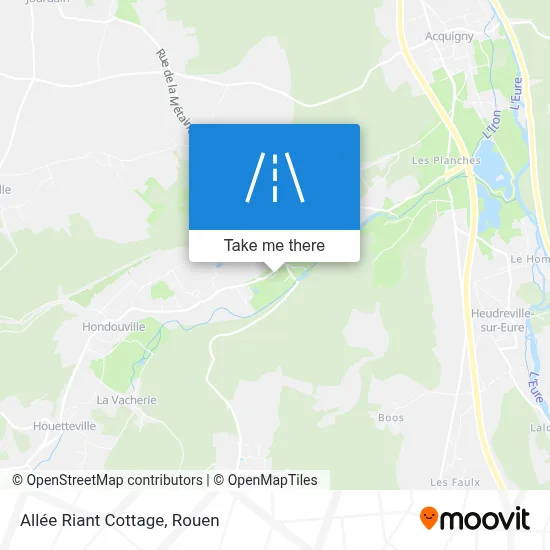 Allée Riant Cottage map