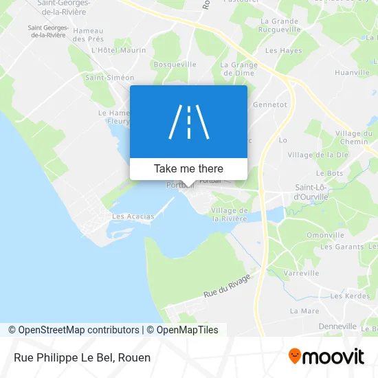 Rue Philippe Le Bel map