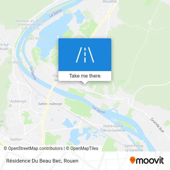 Résidence Du Beau Bec map