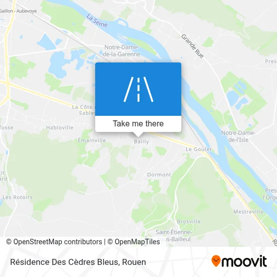 Résidence Des Cèdres Bleus map