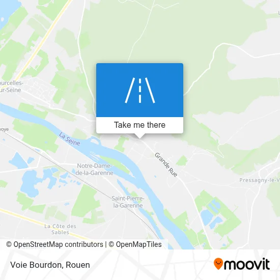 Voie Bourdon map