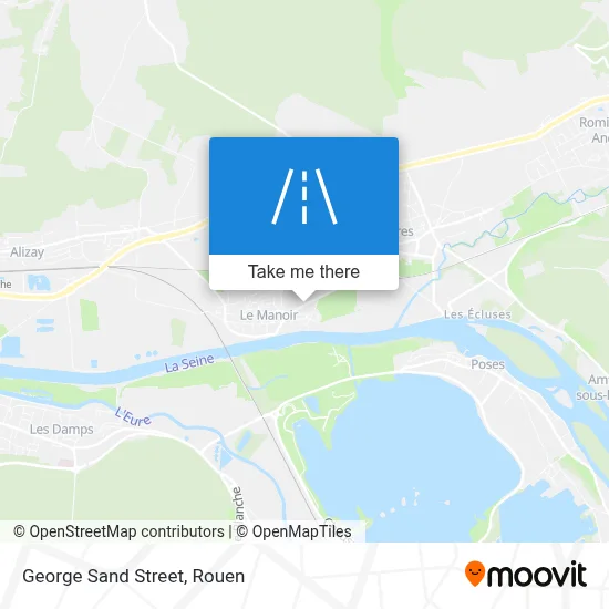 Rue George Sand map