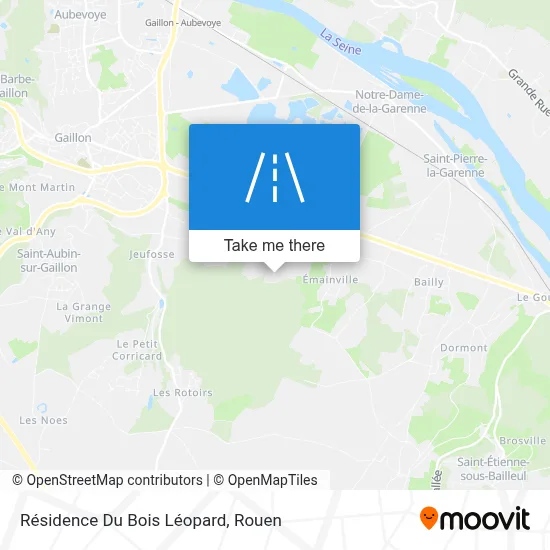 Résidence Du Bois Léopard map