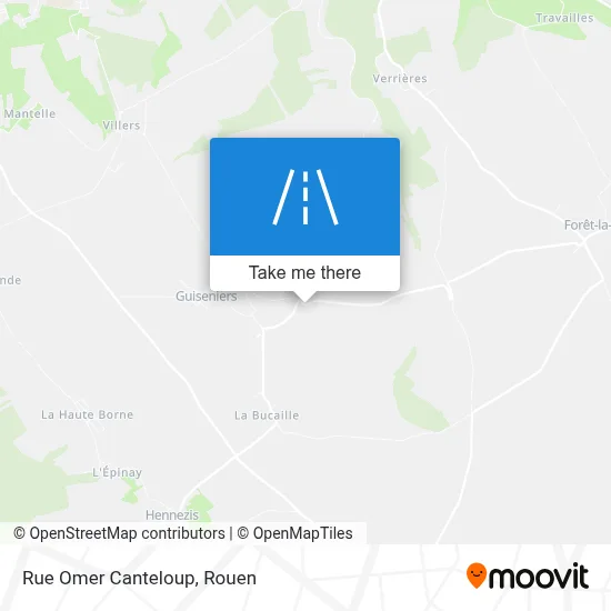 Rue Omer Canteloup map