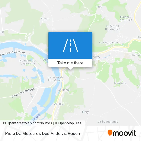 Piste De Motocros Des Andelys map