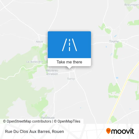 Rue Du Clos Aux Barres map