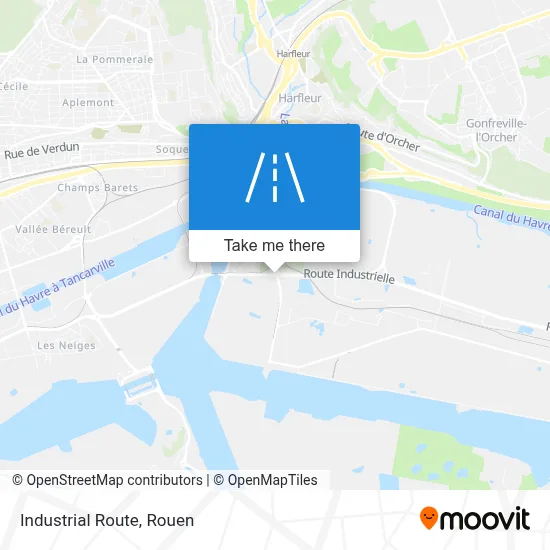 Route Industrielle map