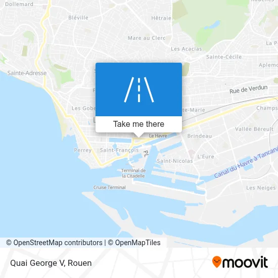 Quai George V map