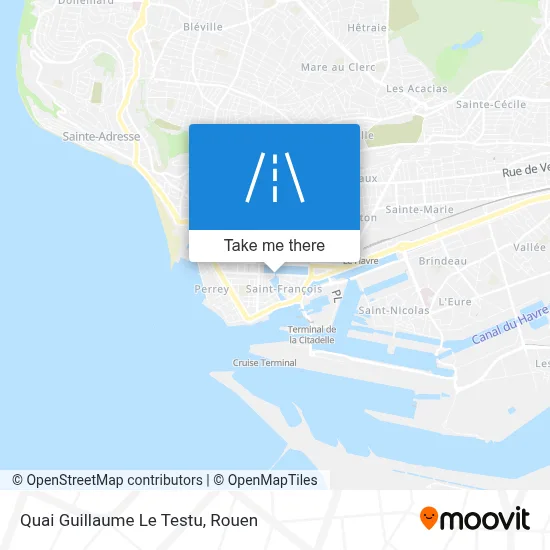 Quai Guillaume Le Testu map