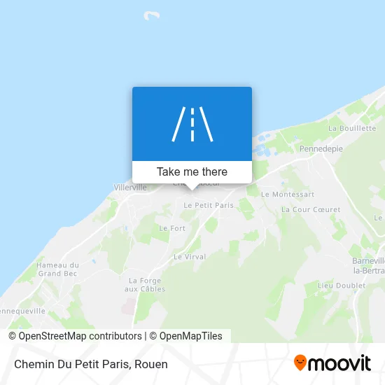 Chemin Du Petit Paris map