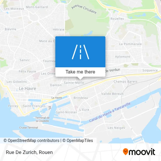 Rue De Zurich map