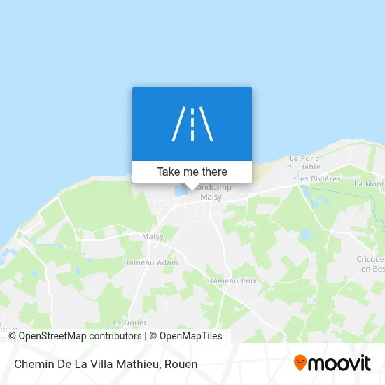 Mapa Chemin De La Villa Mathieu
