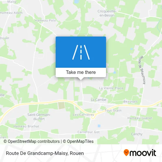 Route De Grandcamp-Maisy map