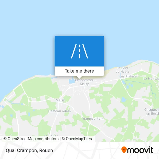 Quai Crampon map
