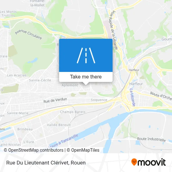 Rue Du Lieutenant Clérivet map