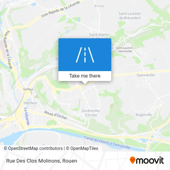Mapa Rue Des Clos Molinons