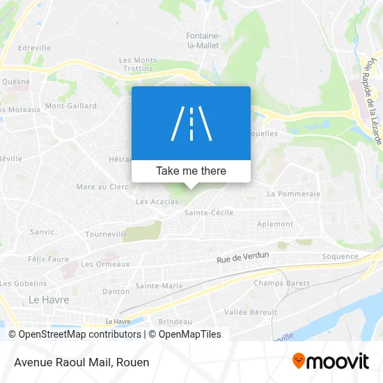 Avenue Raoul Mail map
