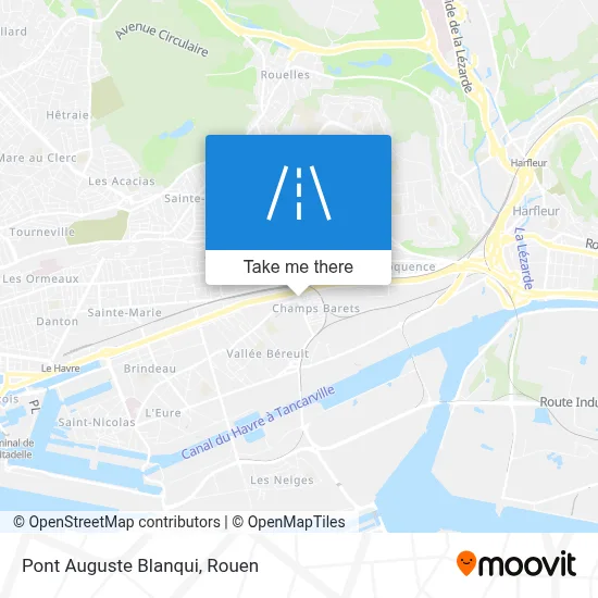 Pont Auguste Blanqui map