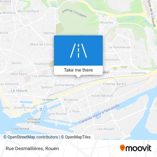Rue Desmallières map