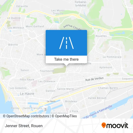 Rue Jenner map