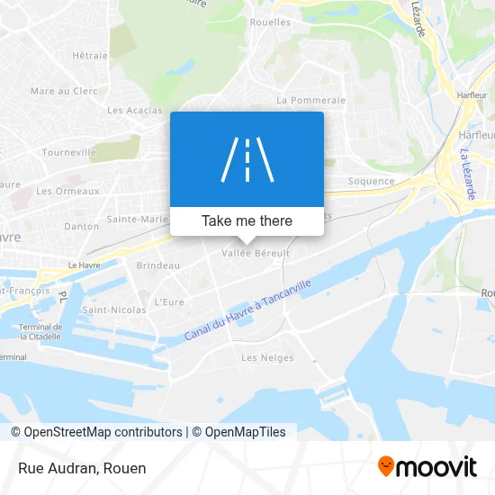 Rue Audran map