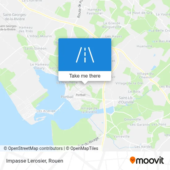 Impasse Lerosier map