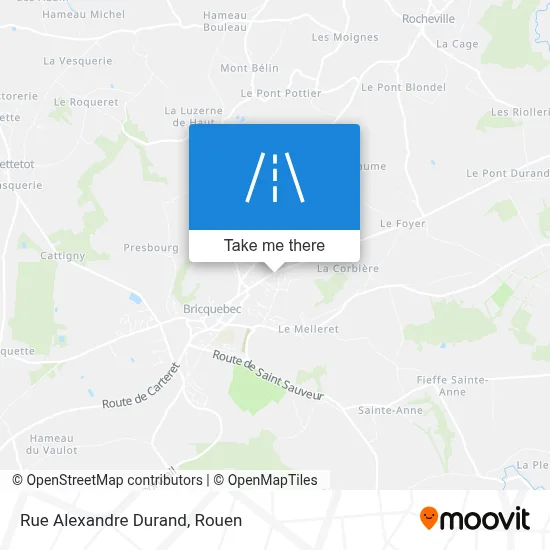 Mapa Rue Alexandre Durand