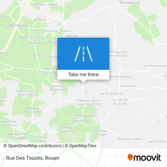 Rue Des Touzés map