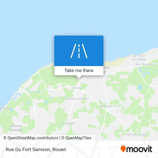 Mapa Rue Du Fort Samson