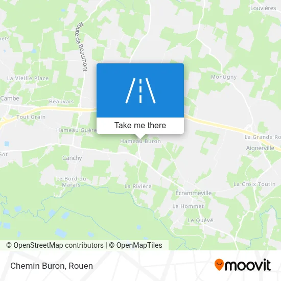 Chemin Buron map