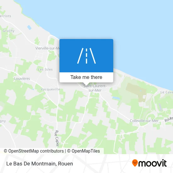 Le Bas De Montmain map