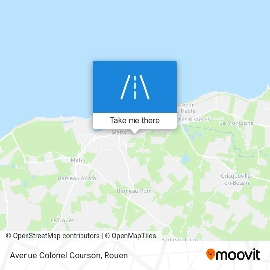 Mapa Avenue Colonel Courson