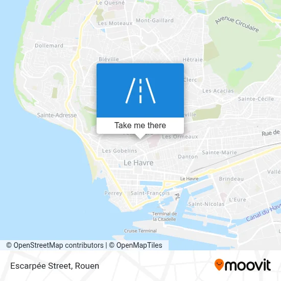 Rue Escarpée map