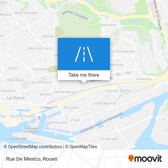 Rue De Mexico map