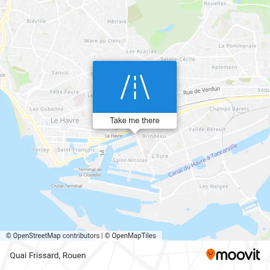 Quai Frissard map