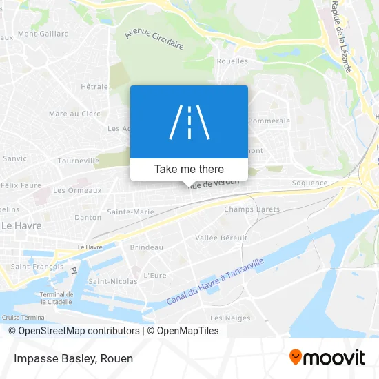 Impasse Basley map
