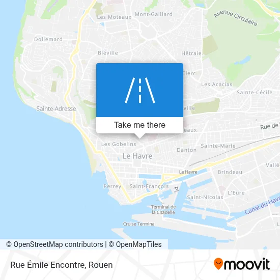 Rue Émile Encontre map