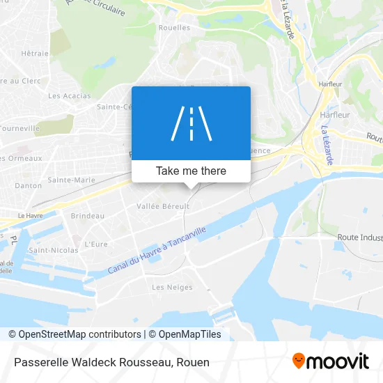 Passerelle Waldeck Rousseau map