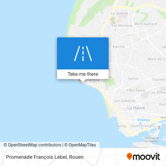 Promenade François Lebel map