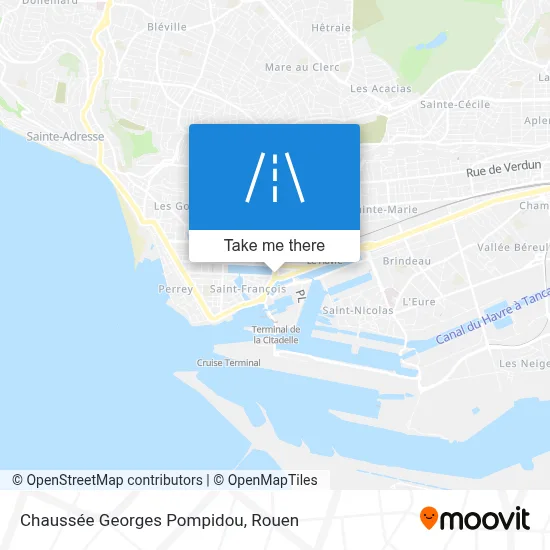 Chaussée Georges Pompidou map