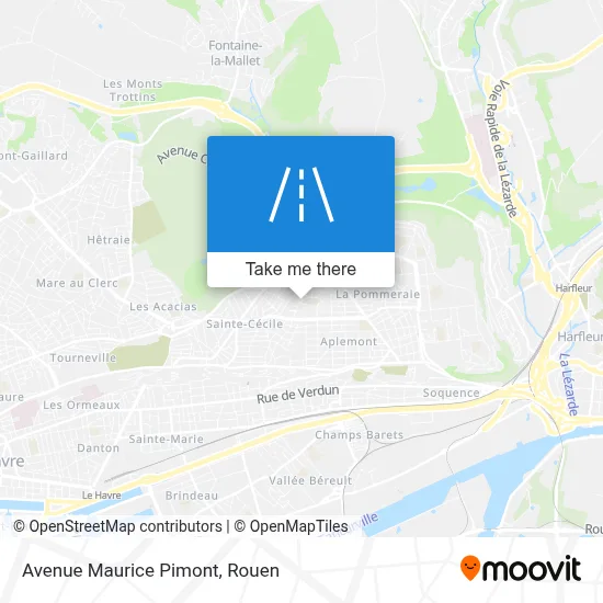 Avenue Maurice Pimont map