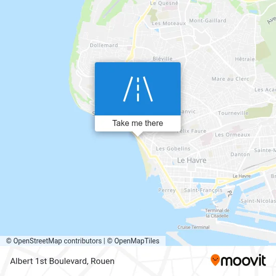 Boulevard Albert 1er map