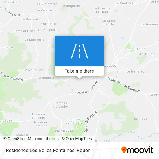 Residence Les Belles Fontaines map